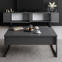 Hanah Home Soporte de TV Luxe Antracita y Negro